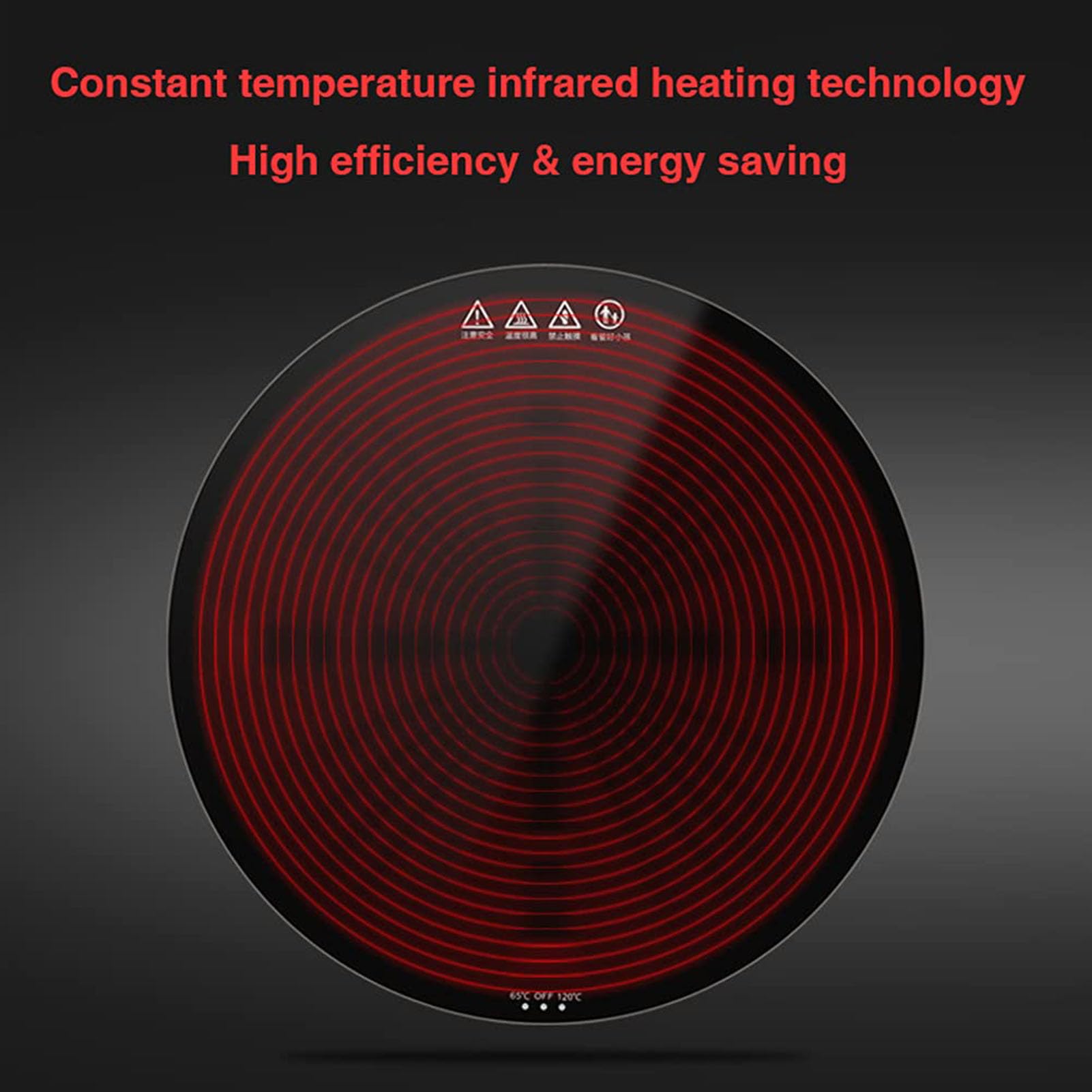 Palefactora Eléctrica, Placa Calefactora Eléctrica para Calentar Platos, Plato Caliente de Superficie con Control de Temperatura Ajustable Calentador de Alimentos, para Fiestas
