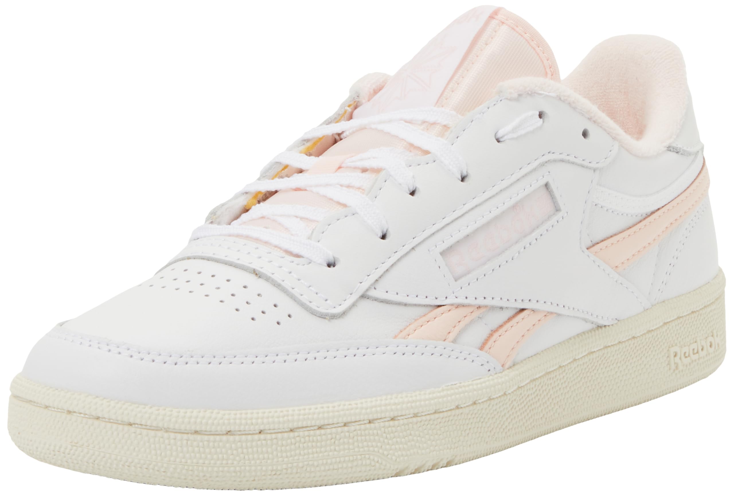 Reebok Club C Revenge Trainers Chalk Pure Pink White in Women's Size 5.5, Office Shoes