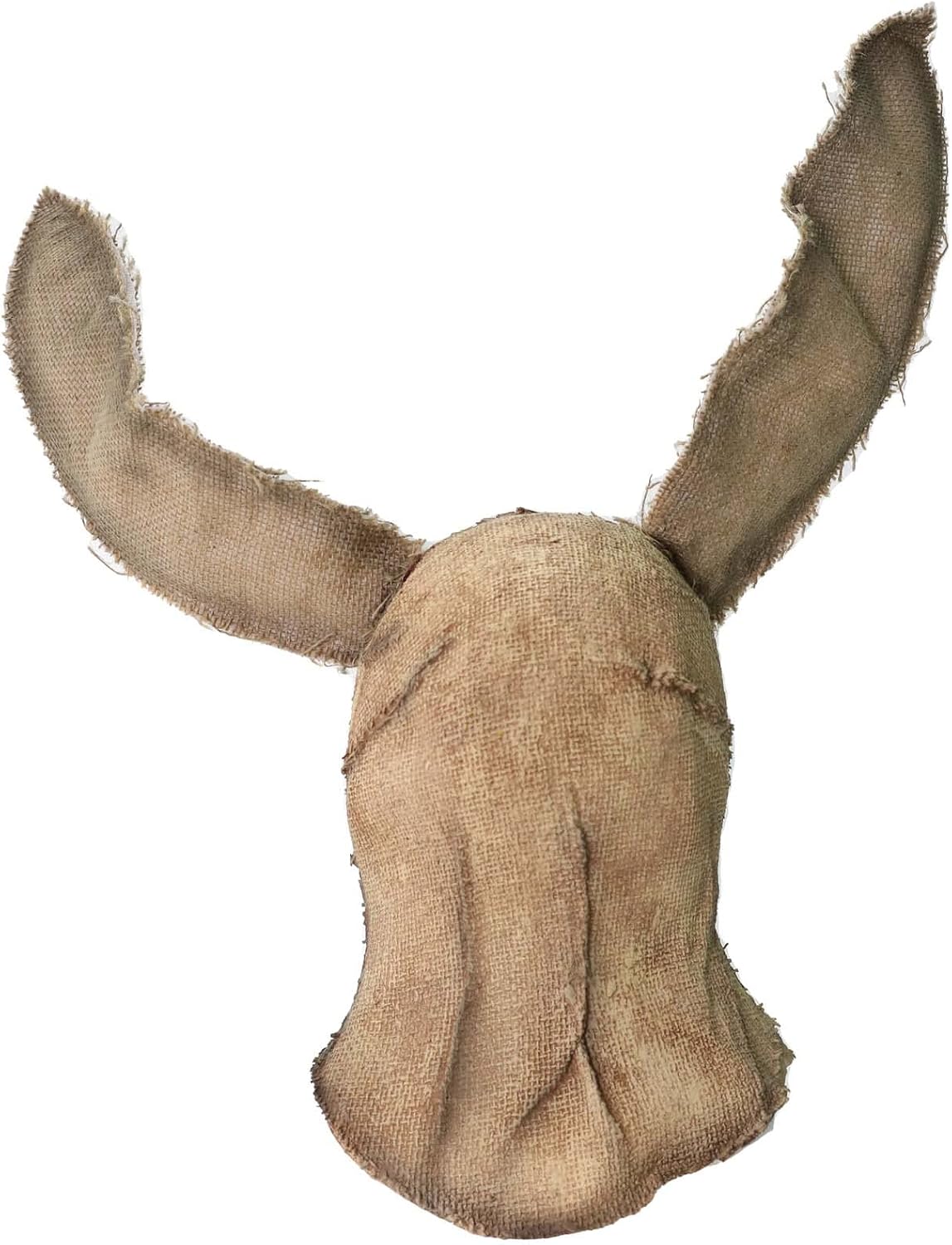 Scary Bunny Scarecrow Mask Burlap Sack Realistic Latex Rabbit Horror Devil Killer Mask Robber for Adult Halloween Cosplay Party