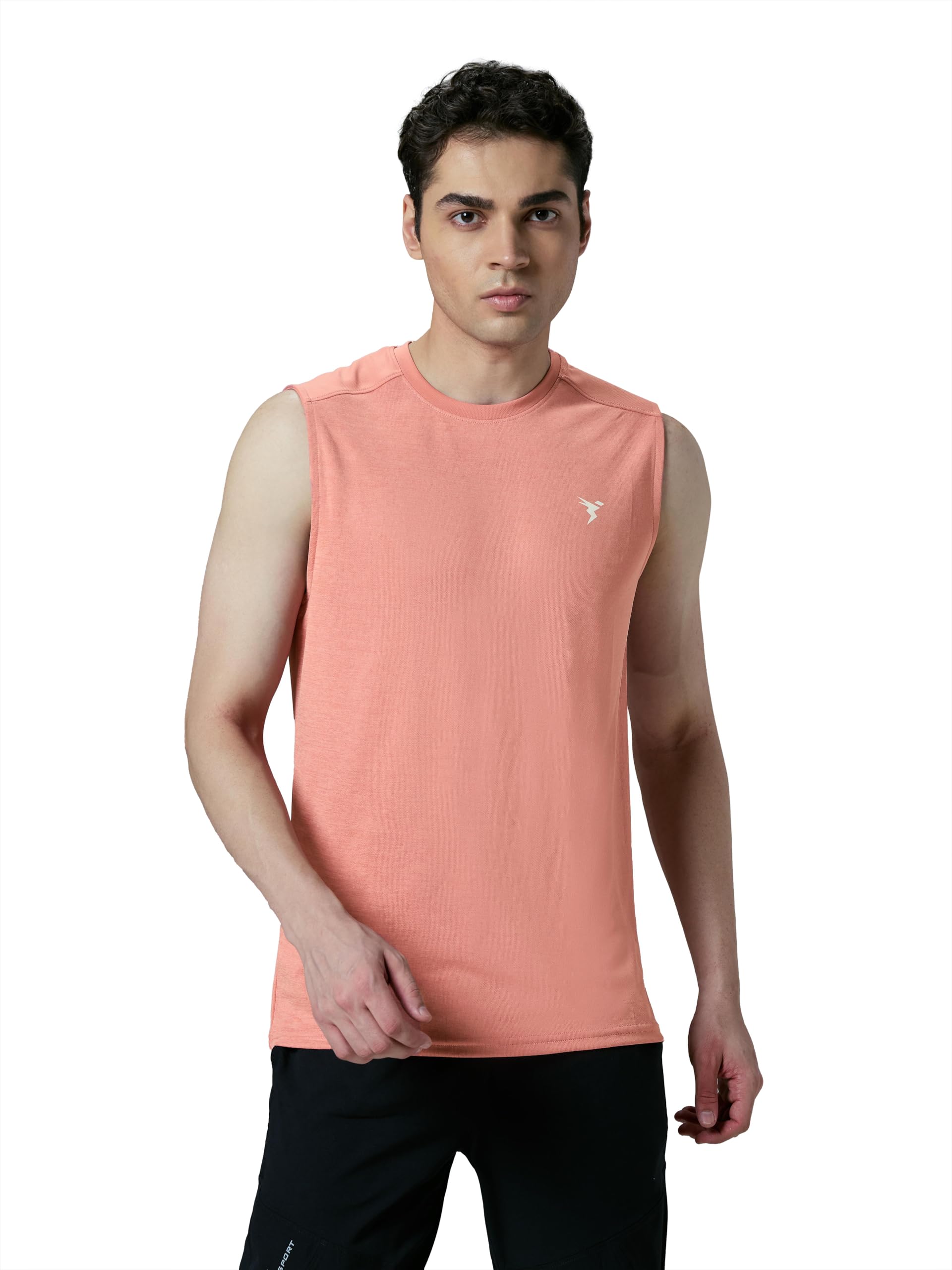 Men Polyester Slim Fit Self Design Vest with Anti Microbial, Quick Dry for Running, Gym & Sports-image-35