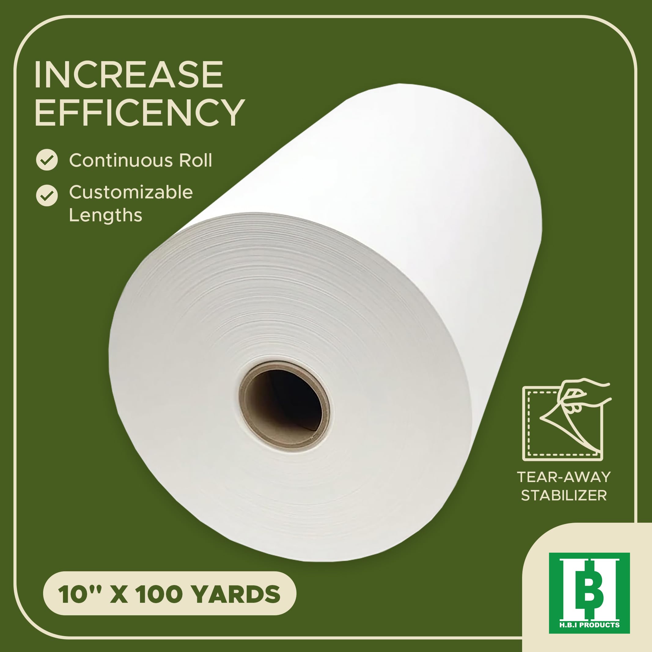 Stabilizator do haftu z łezką - 46 ml średnia waga 25 cm x 25 cm oderwanie do haftu maszynowego