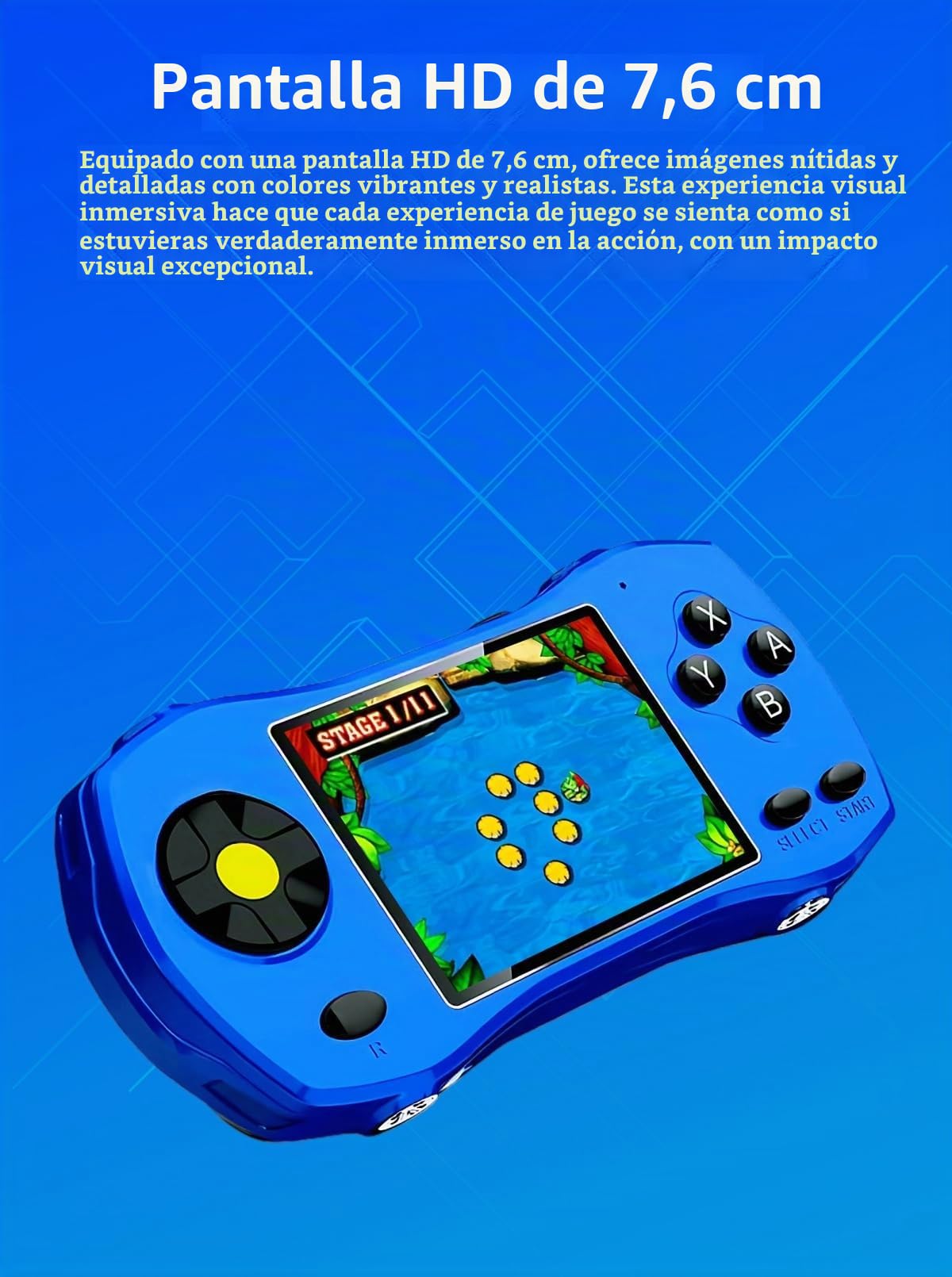 CZT 3.0" Forma de Coche Deportivo Consola de Videojuegos 250 Juegos de 64 bits Compatible con Salida de TV Rompecabezas Portátil para niños Regalo Ideal de Cumpleaños Ocio