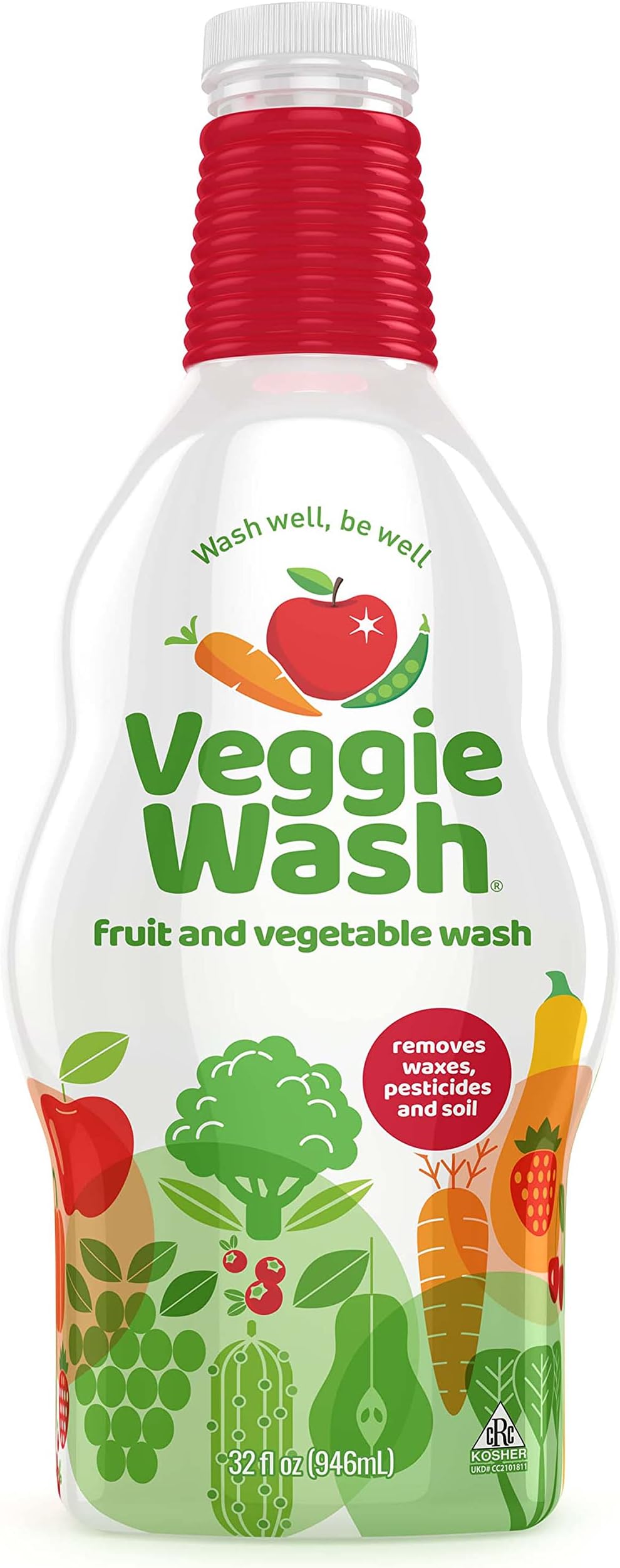 Veggie Wash Refill Bottle Veggie Wash 32 oz Liquid
