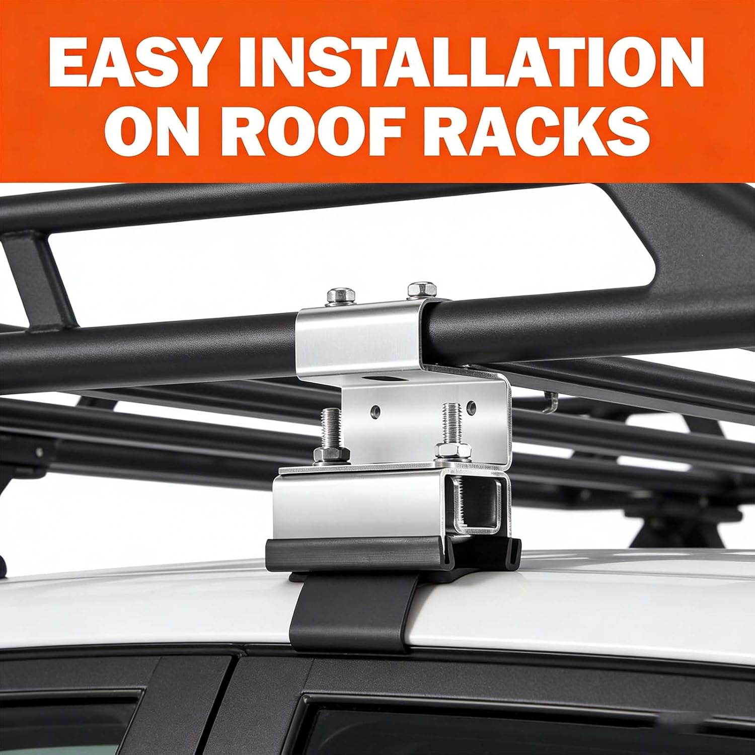 304 Stainless Steel Van Roof Rack Brackets, Van Roof Rack Mount Kit, Roof Rack Brackets, Stainless Steel Corrosion-Resistant & Durable,B,4