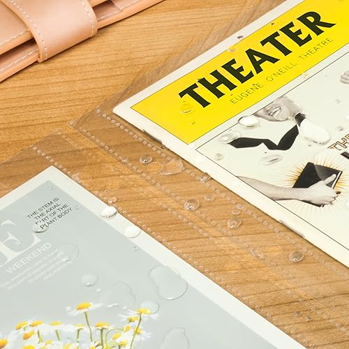 Miniatura 5 de Protectores de página para programas de juego de Broadway y programas de teatro, 50 protectores de hojas para folletos antiguos de 6 x 9 pulgadas,