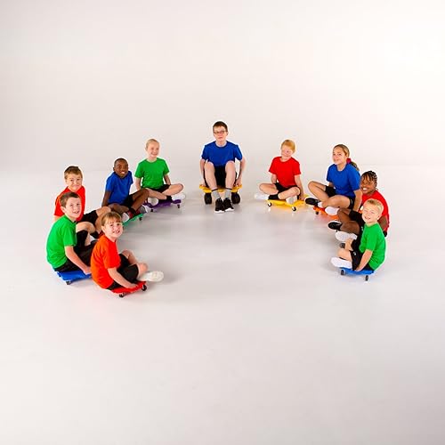 Miniatura 4 de Cosom - Patinete de plástico de 16 pulgadas con ruedas ultra antideslizantes de 5 pulgadas y protectores de seguridad para clase de educación