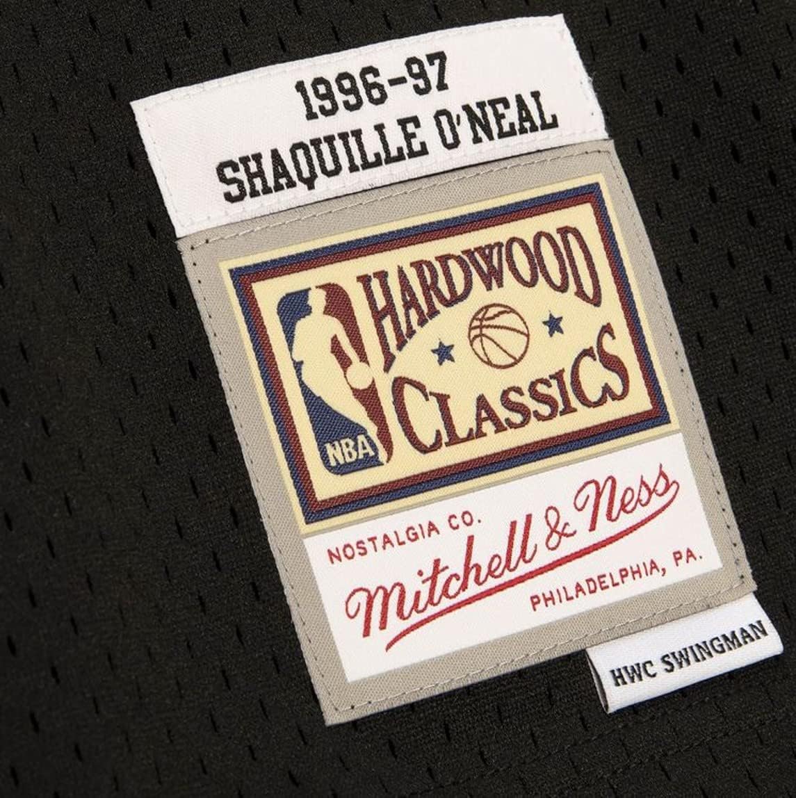 Shaquille O'Neal #34 Lakers '96-'97 Reload 2.0 Swingman Jersey Black by MITCHELL & NESS - Image 4