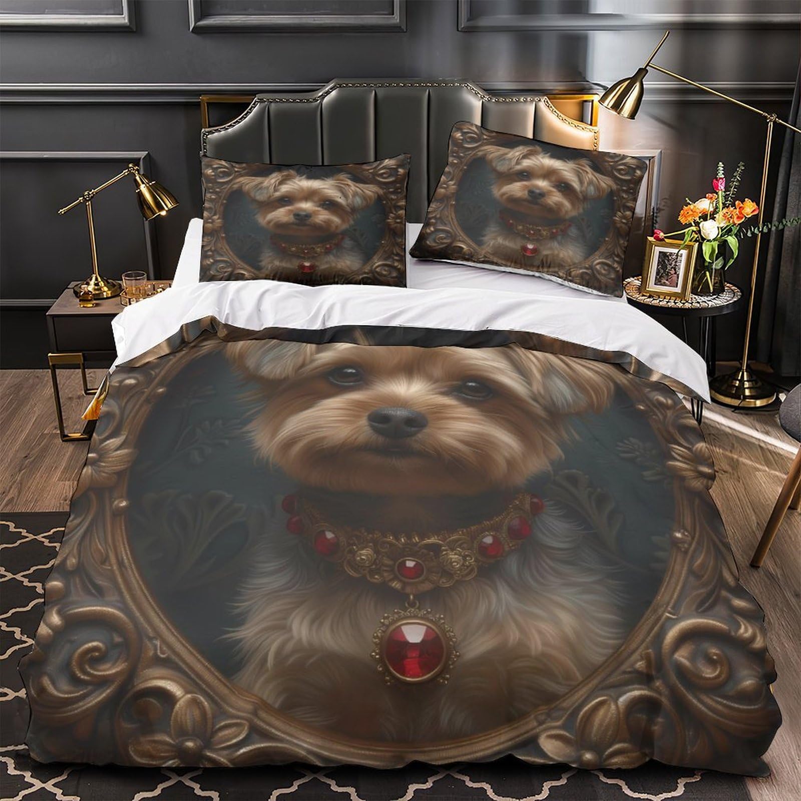 Housse de couette 220x240 cm imprimé 3D exploration nautique vintage