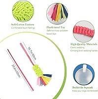 Vista 14 de Juguetes de cuerda para perros, juguete de cuerda para perro casi indestructible con chirrido fuerte, juguete interactivo ideal para entrenamiento