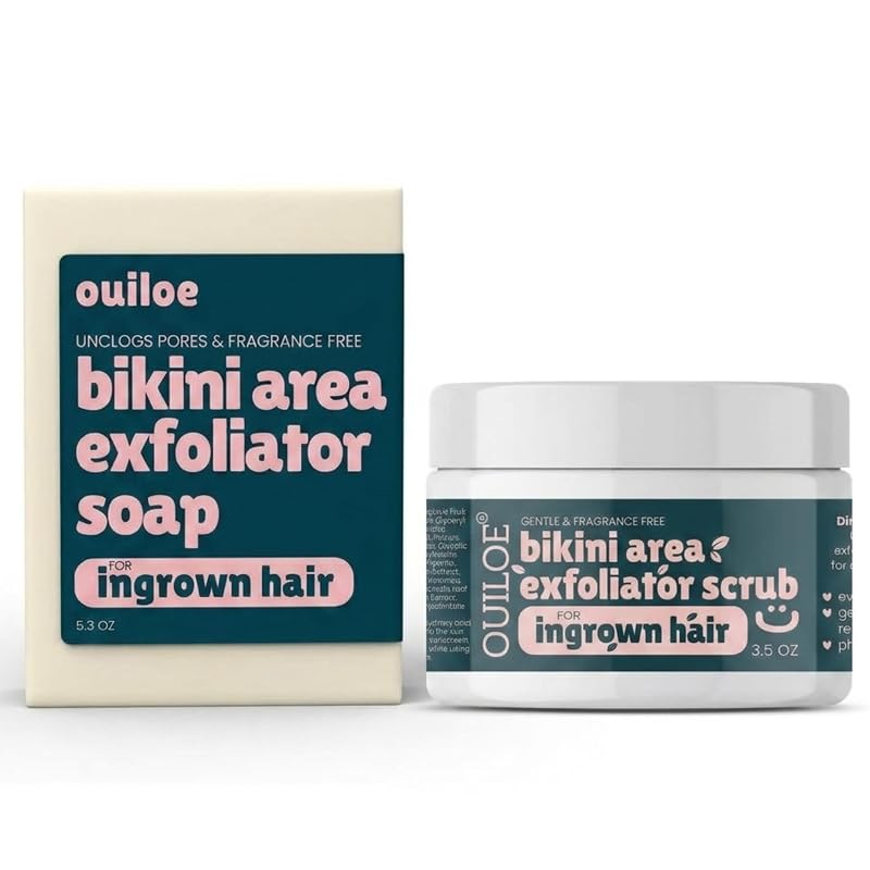Esfoliante corporal Ouiloe para a região do biquíni