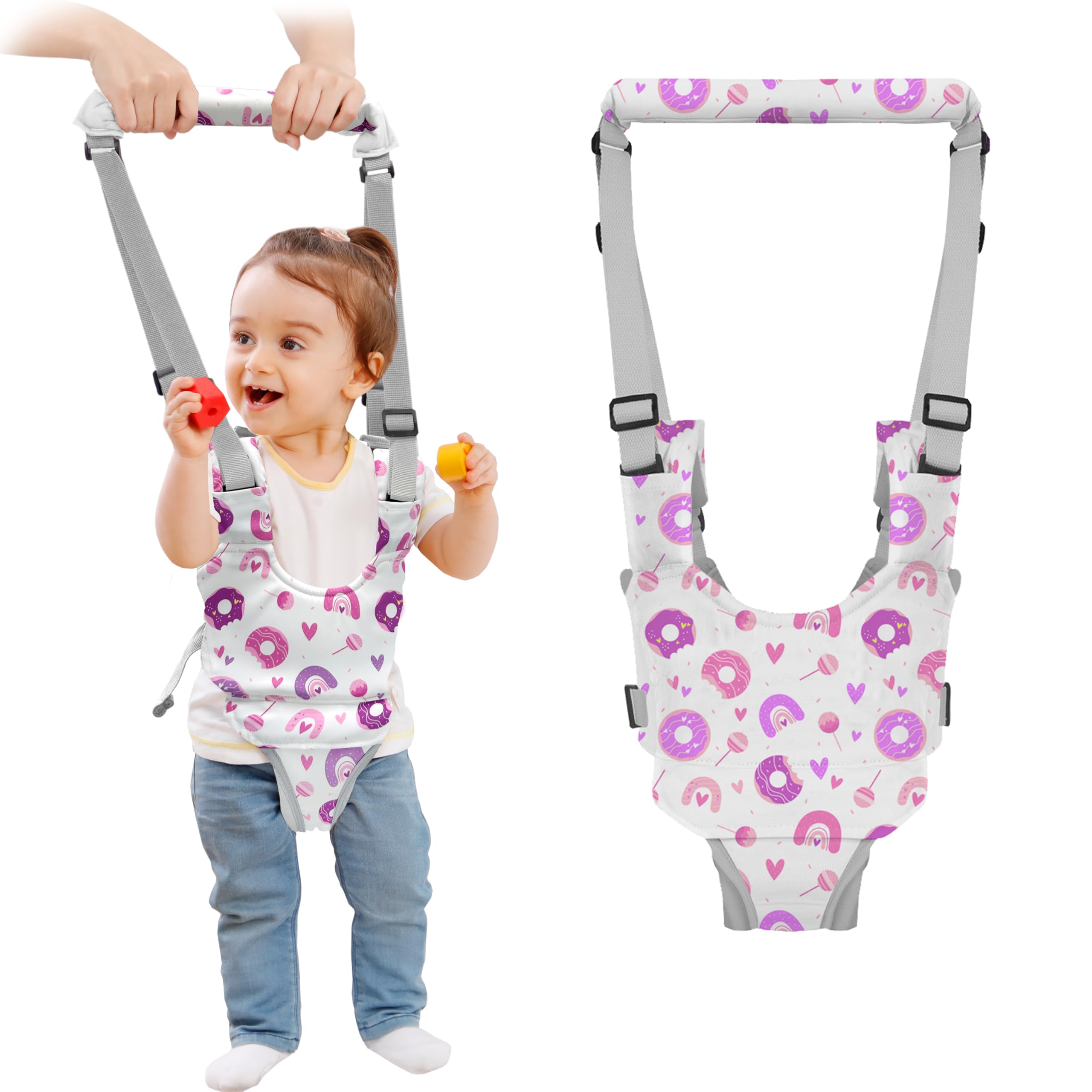 Watolt Baby Walking Harness - Handheld Kids Walker Helper - Toddler Infant Walker Harness Assistant Belt - Child Baby Walk Learning Help Support