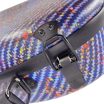 Violin Case 4/4 Carbon Fiber Air Travel Lightweight Hard shell with Bow Case Durable Protection for Storage