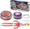 INFINITY NADO Spinning Top for Children Metal Toy Boys Battle Tops Spinning Launcher Toy Spinning Tops Boys from 5 6 7 8 9 10 11 12 Years Advanced Pack Blazing War Bear