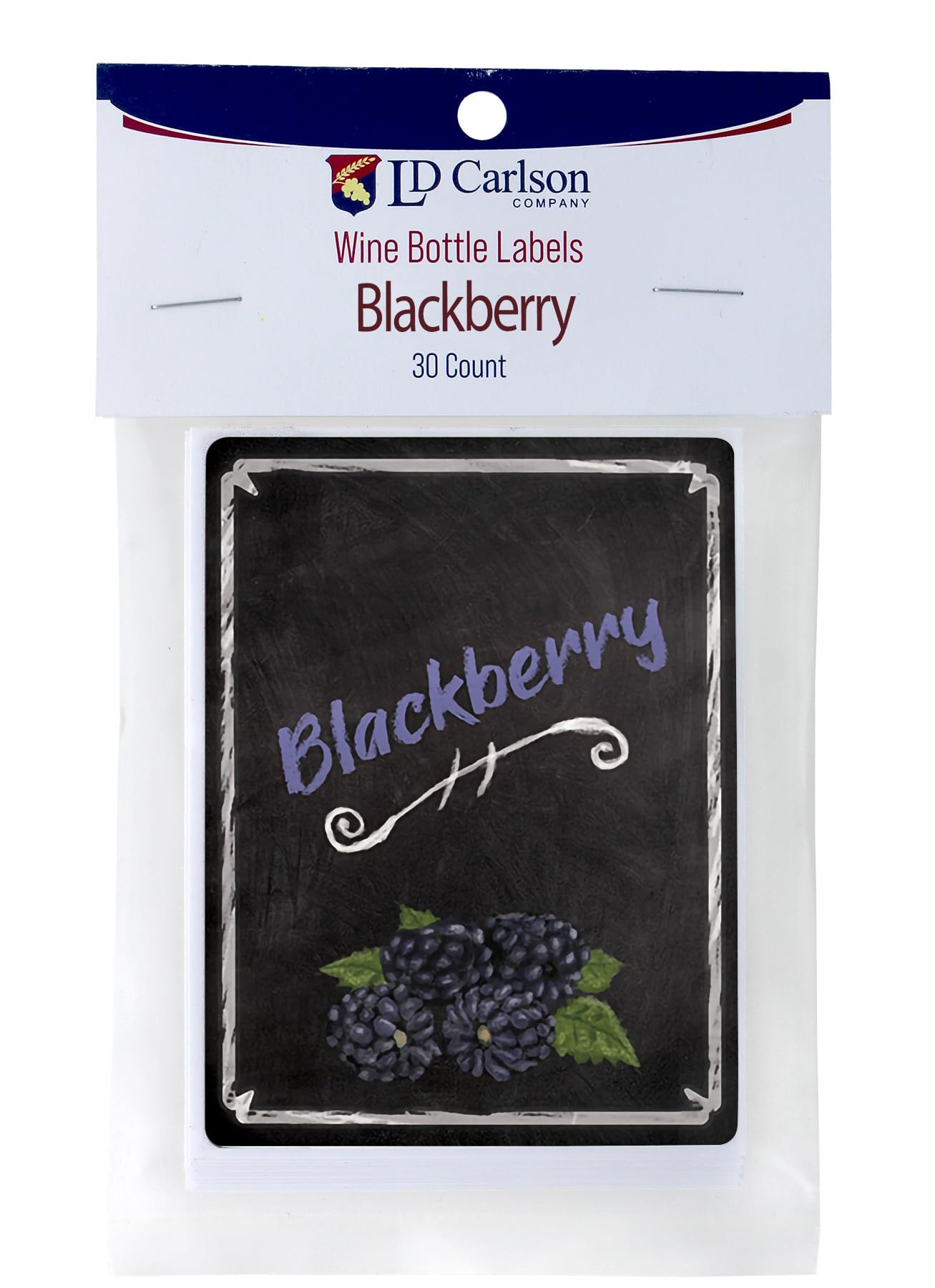 Blackberry Wine Labels 30/Pack Mist Collection