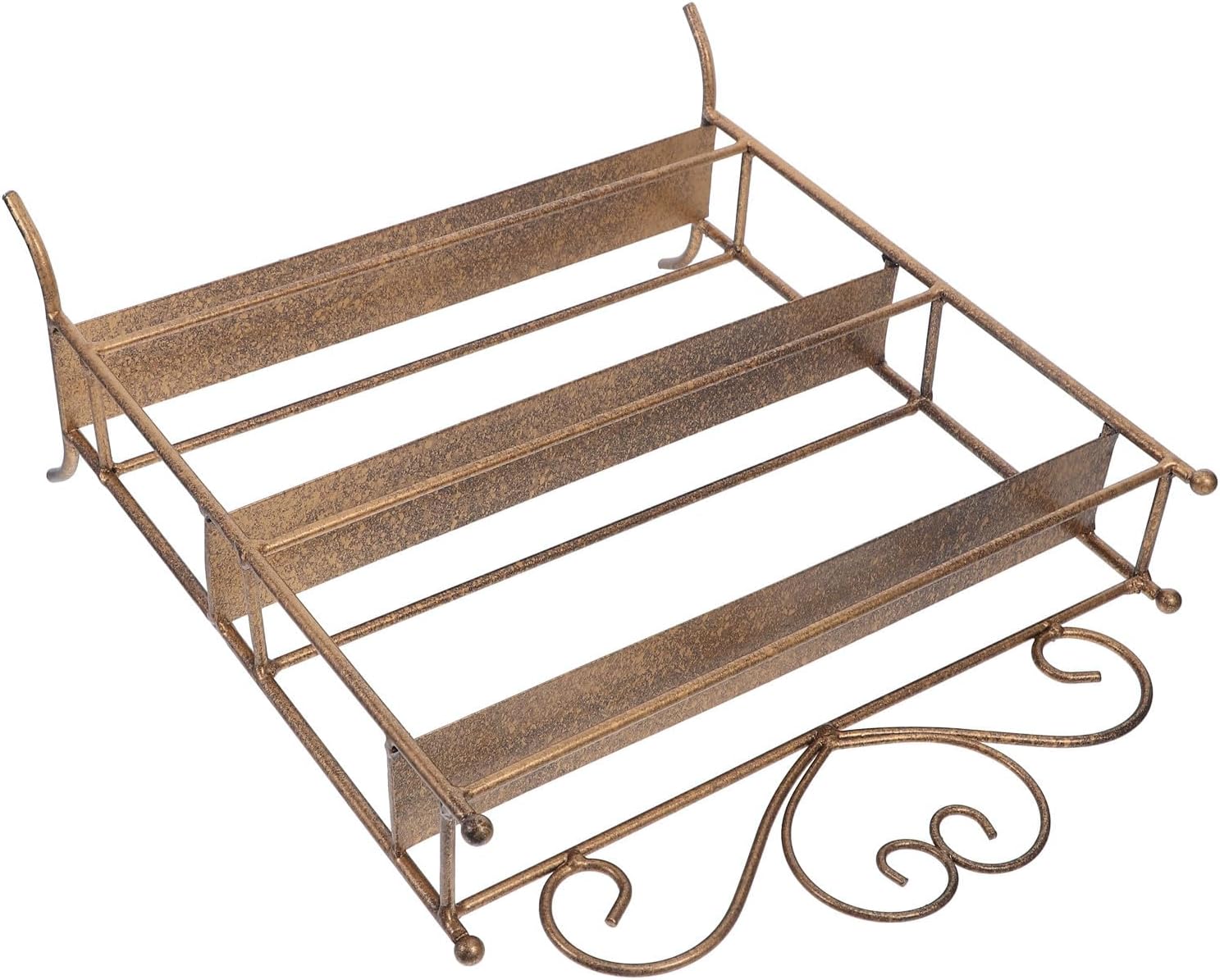 Iron 3 Tier Bathroom Organizer Countertop Shelf for Storage