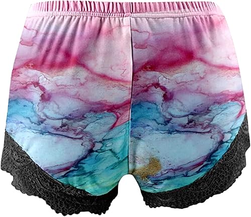 Miniatura 6 de Pijama para mujer, tirantes delgados, sin mangas, conjunto de 2 piezas, conjunto de pantalones cortos de camisola con ribete de encaje, conjunto de