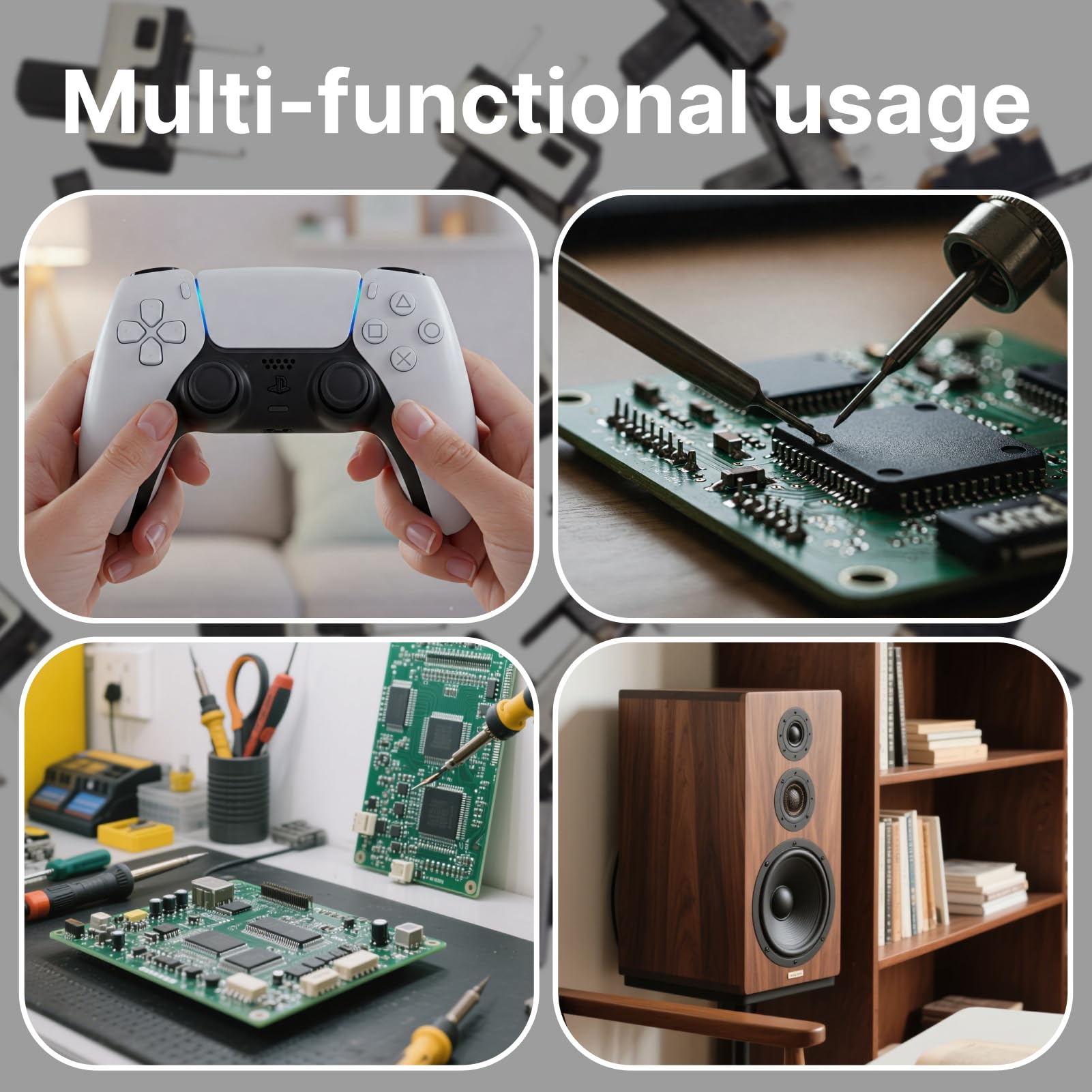 50x Mikroschalter Set – SS12D10 & SS12F15 – 3-polig, 2 Positionen – Für Panel & PCB – Elektronikprojekte
