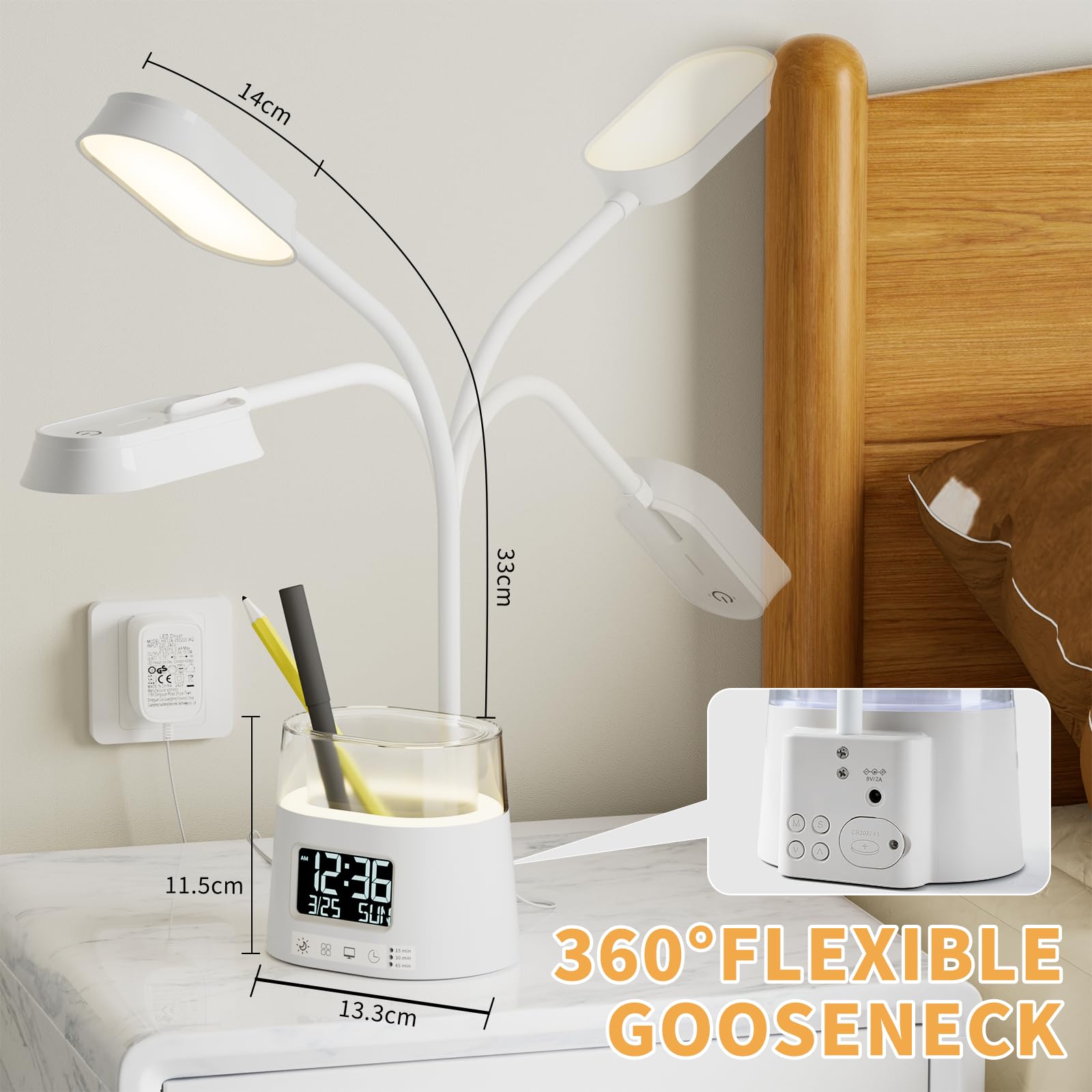 Lampe de Bureau LED, Lampe de Table pour Lecture et étude