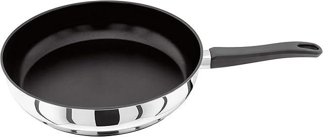 Judge Vista J2225A Stainless Steel Non-Stick Large Skillet Frying Pan 28cm Induction Ready, Oven Safe, 25 Year Guarantee