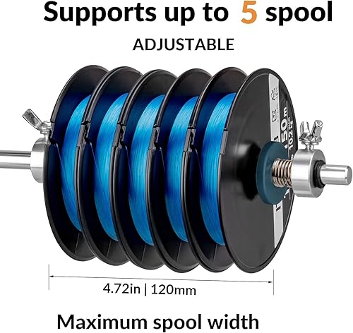 Vista 44 de THKFISH Bobinadora de línea de pesca Bobinadora de línea de pesca Accesorios de pesca ajustable estable portátil carrete de línea de pesca/removedor