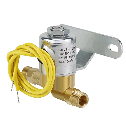 4040 Humidifier Solenoid Replacement Water Valve A2012-S118 for Aprilaire Whole House Model 400, 550, 558, 600M, 600, 700, 700M, 768, 760A Replaces B2035-S2 B2035-S5 B2035-S54-24V 2.3W 60 HZ, Yellow