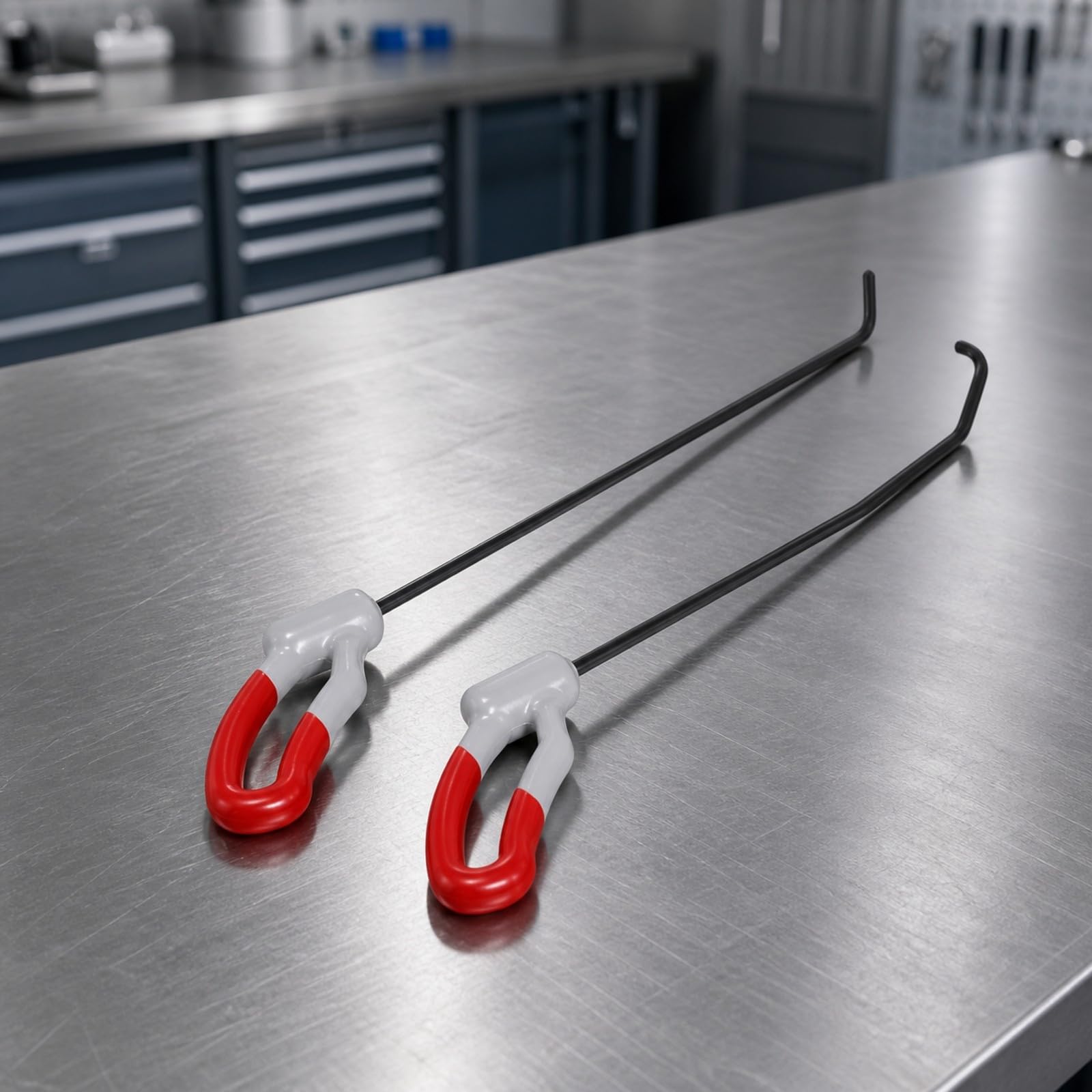 KESOTO Set da 2 Ganci per Riparazione Ammaccature Auto con Impugnatura Ergonomica in Acciaio Lega E Plastica per Veicoli Adatto Domestico