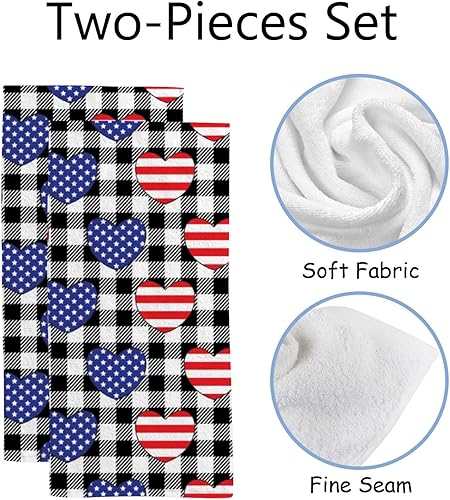 Miniatura 2 de Juego de 2 toallas de mano en blanco y negro para baño, toallas de baño florales de damasco, toallas decorativas de 30 x 15 pulgadas, toallas de