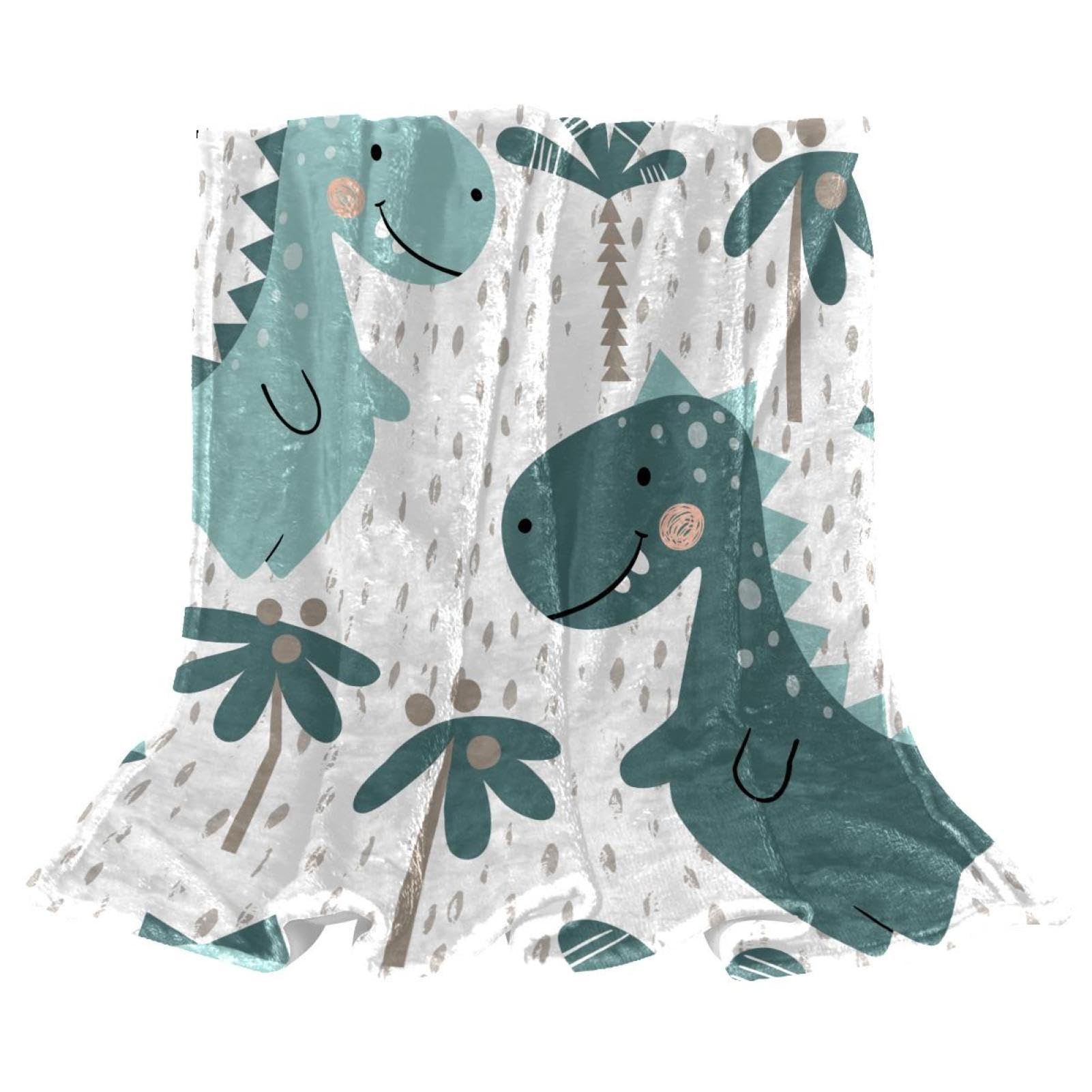 Couverture Polaire Dinosaure : Plaid Cocooning Canapé et Salon
