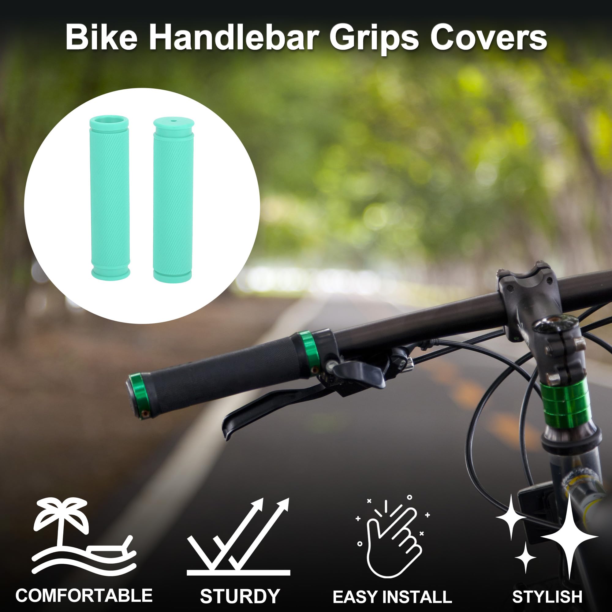 TUCKBOLD Bike Handlebar Grips Covers 125mm Long Lightweight - Image 2