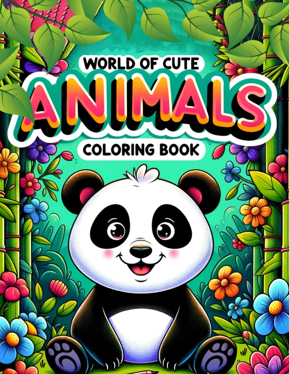 World of Cute Animals Coloring book: Featuring a Diverse Array of Creatures from Every Corner of the Globe, Where Each Page Offers a Glimpse into the Wonders and Mysteries of Nature's Playground.