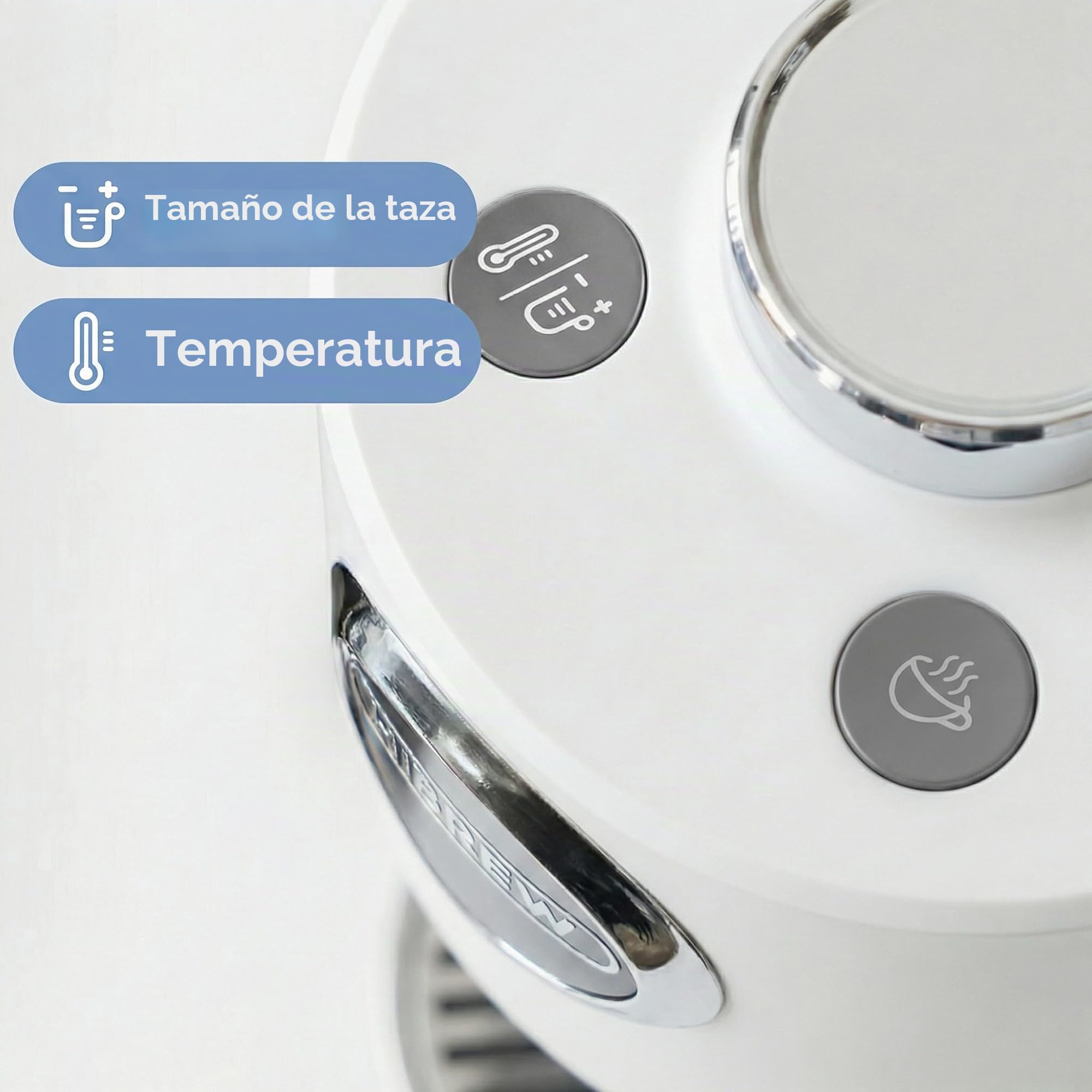 HIBREW H3C Cafetera Monodosis 3 en 1, 7 Niveles de Temperatura | Compatible con Ápsulas NS*/DG* y Café Molido, Depósito 1400ml Extraíble, Compacta para Casa Oficina Hotel