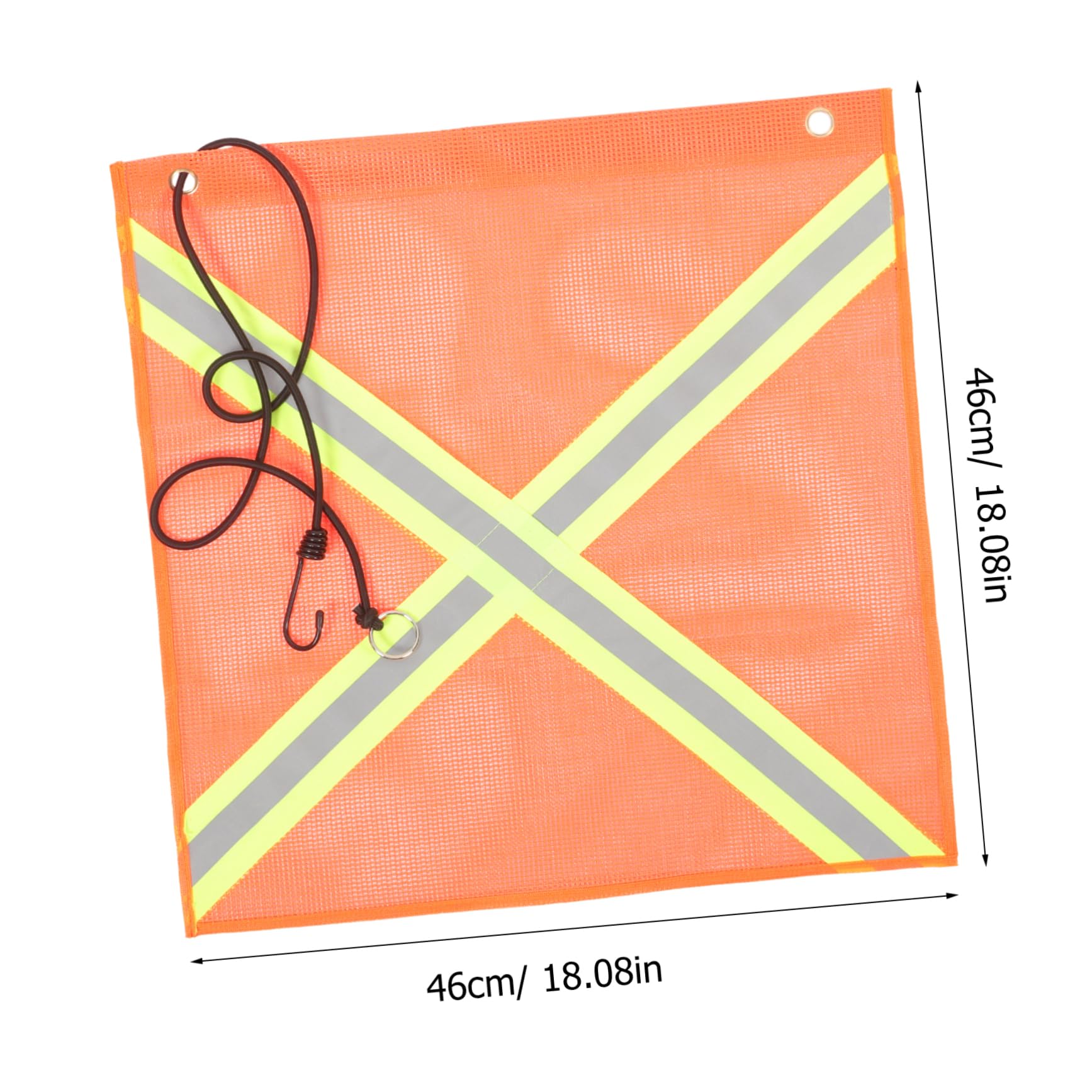 Toyvian Safety Flags for Trailer Reflective Flag Hook Vinyl Material for Enhanced Visibility