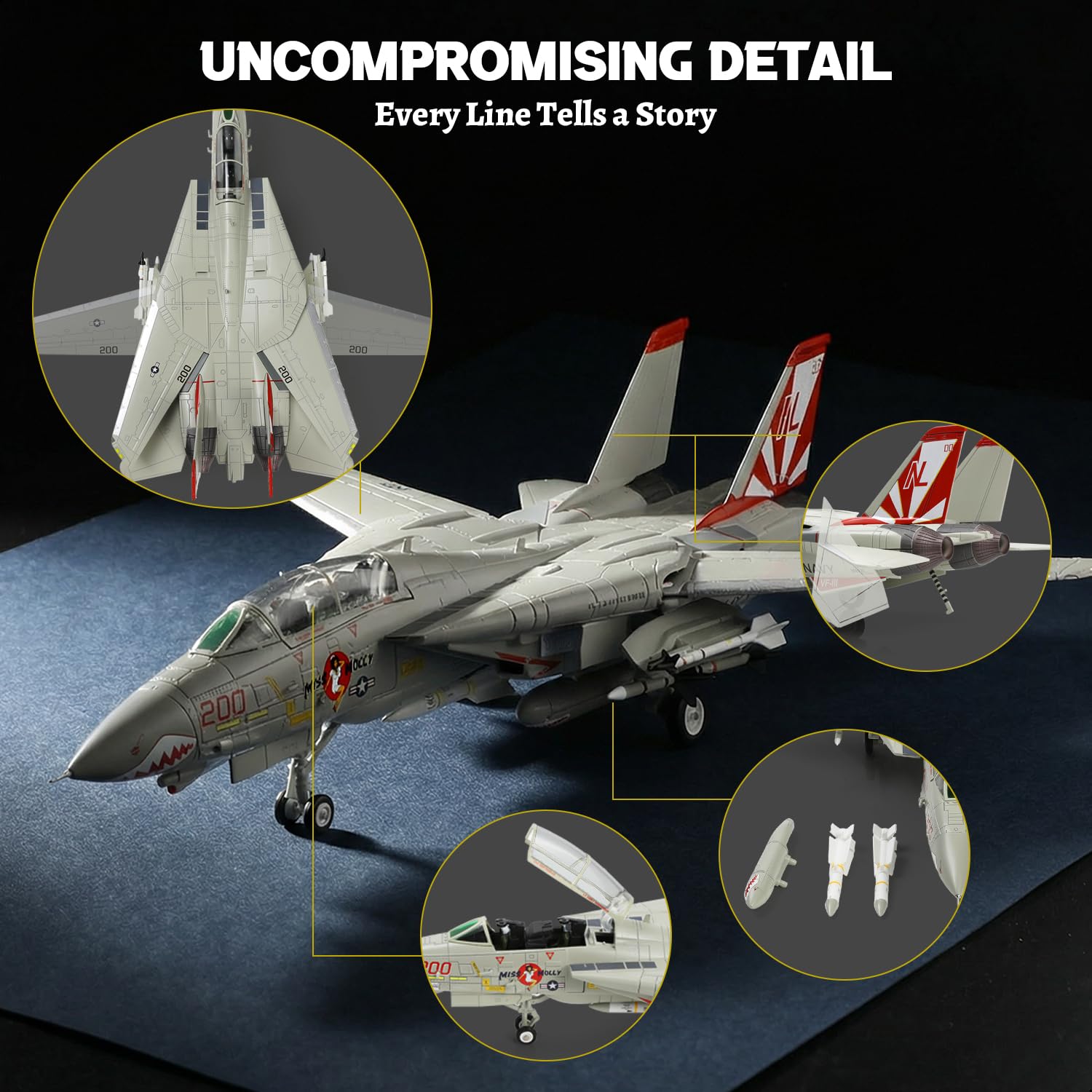 【完成品】F-14A トムキャット 1/72 サンダウナーズ F-14A トムキャット 第111戦闘飛行隊 `サンダウナーズ` (完成品飛行機