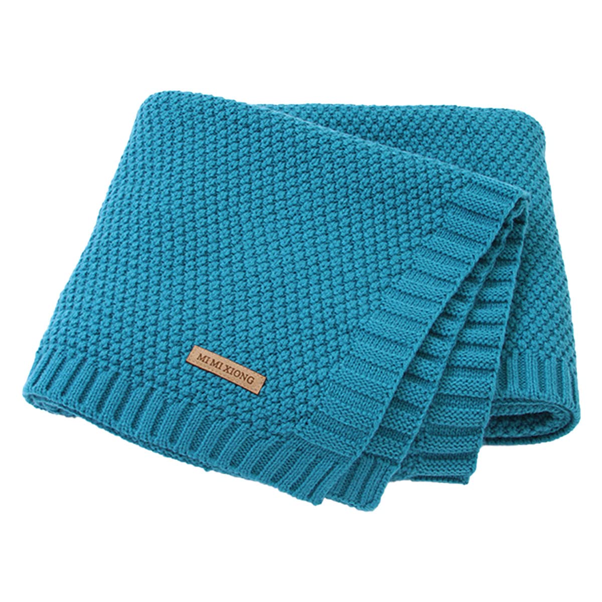 SZJIAHTM Newborn Toddler Baby Blanket Cotton Cable Cellular Knitted 100 x 80cm Soft Breathable Blanket for Baby Boy and Girls