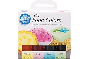 Wilton Primary Gel Food Color Set: Vibrant Hues for Culinary Creations