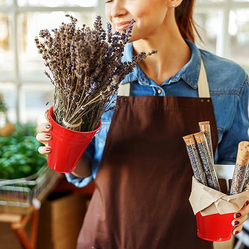 Miniatura 6 de Paquete de 12 cubos de metal con asa, cubo galvanizado de 4.5 x 5 pulgadas para niños, suministros de fiesta para niños, manualidades para Navidad,