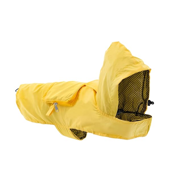 Record Impermeable Bolsillo para Perros con Capucha Ajustable. Abrigo para Perros de Bolsillo y Plegable…