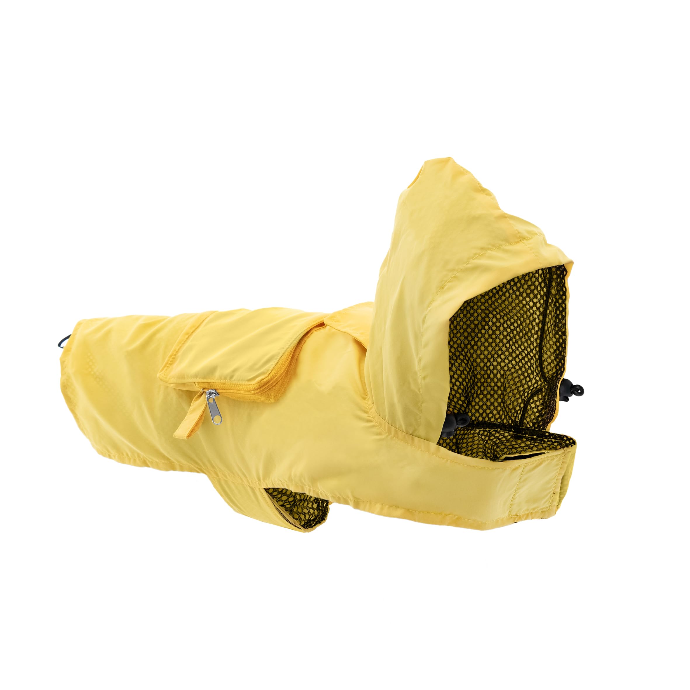 Veste de pluie pour chiens Record jaune XL avec trou pour laisse