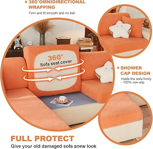 Miniatura 4 de Funda universal resistente al desgaste, fundas de cojín elásticas de repuesto, fundas de sofá antideslizantes en forma de L, funda para sofá diván