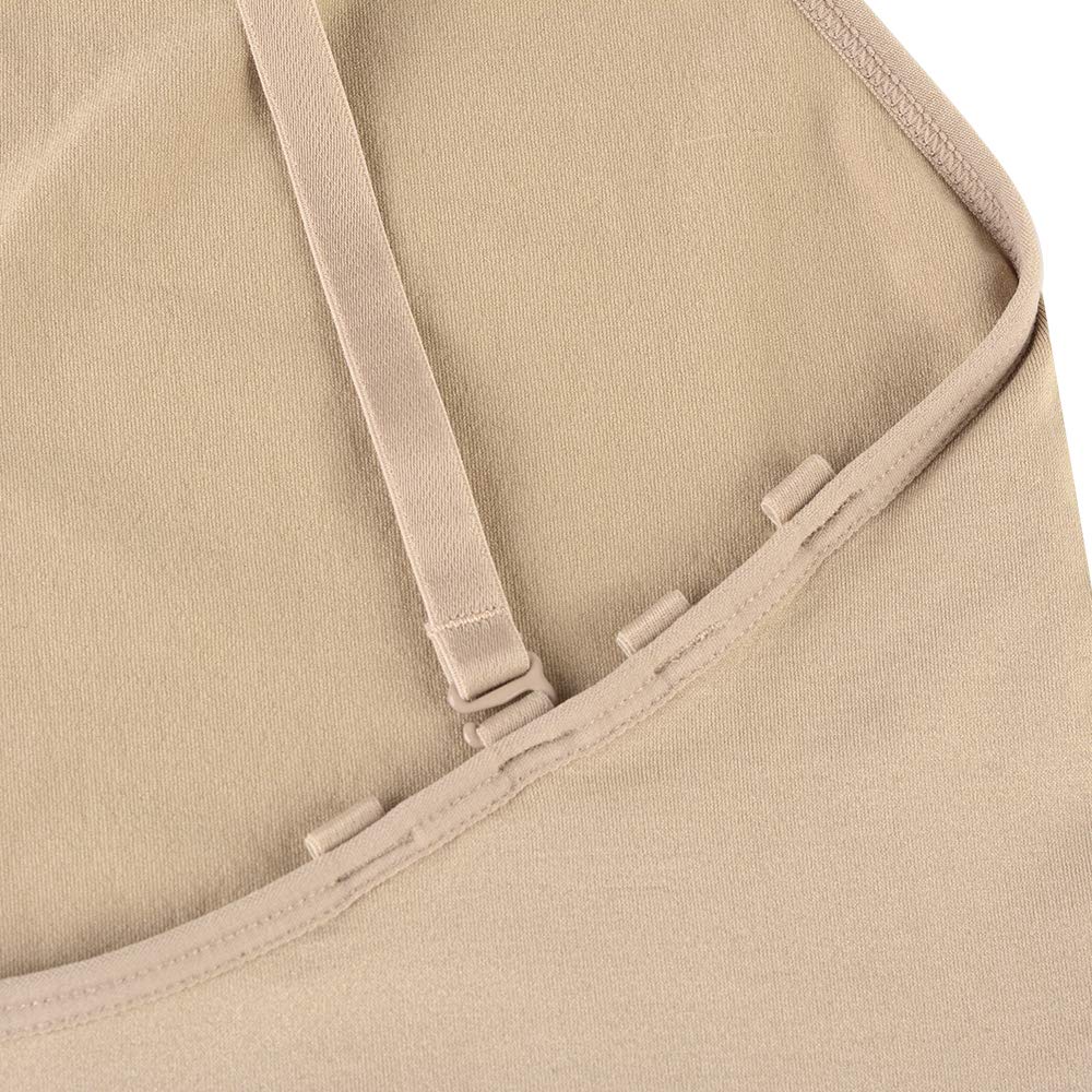 Soudittur Balletto Body da Danza Classica Bambina Canotta Body da Donna/Ragazza Intimo Senza Cuciture Nudo con Spalline Regolabili