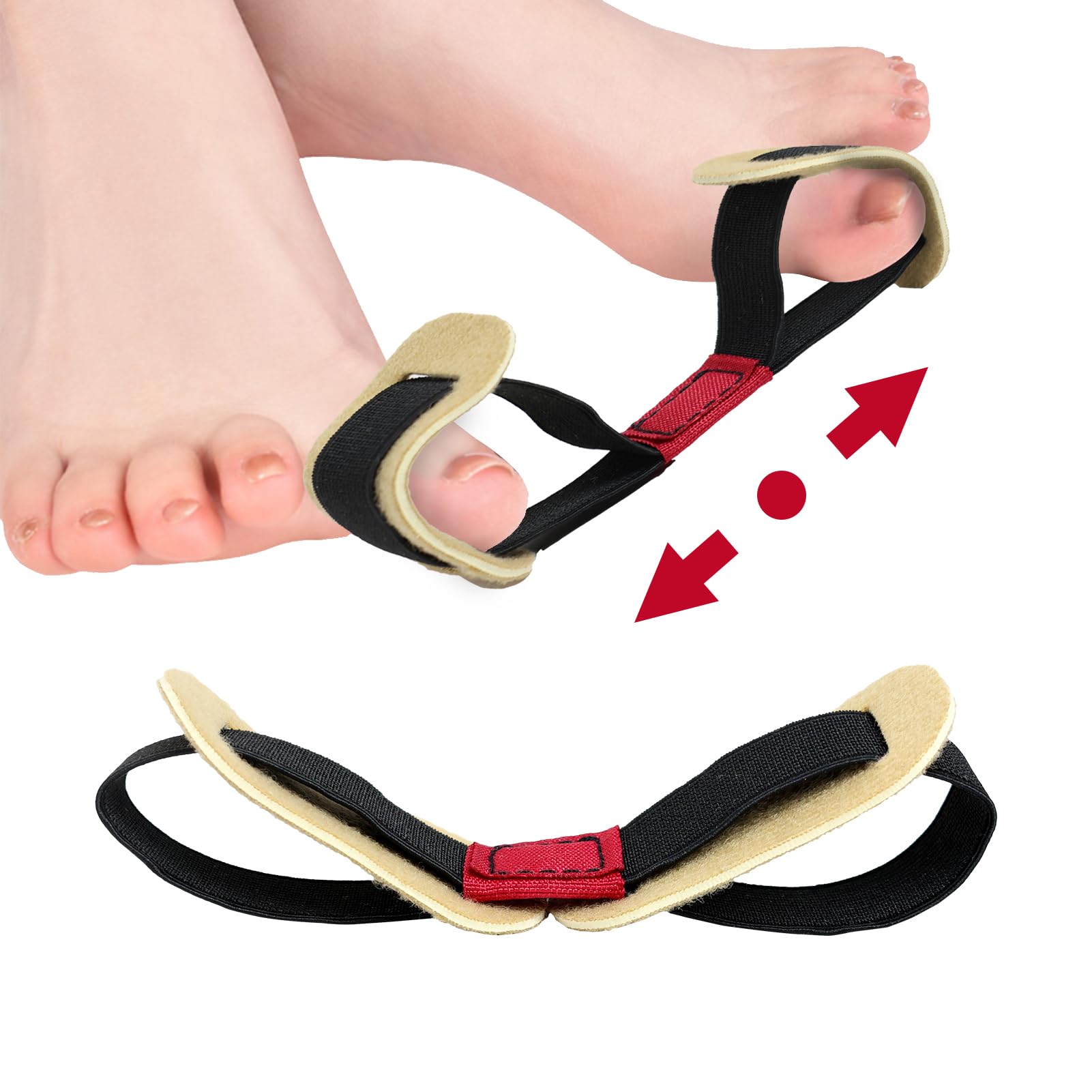 Redresseur D'Hallux Valgus (Oignon De Pied) - Correcteur Et Protège-Douleur - 1 Paire