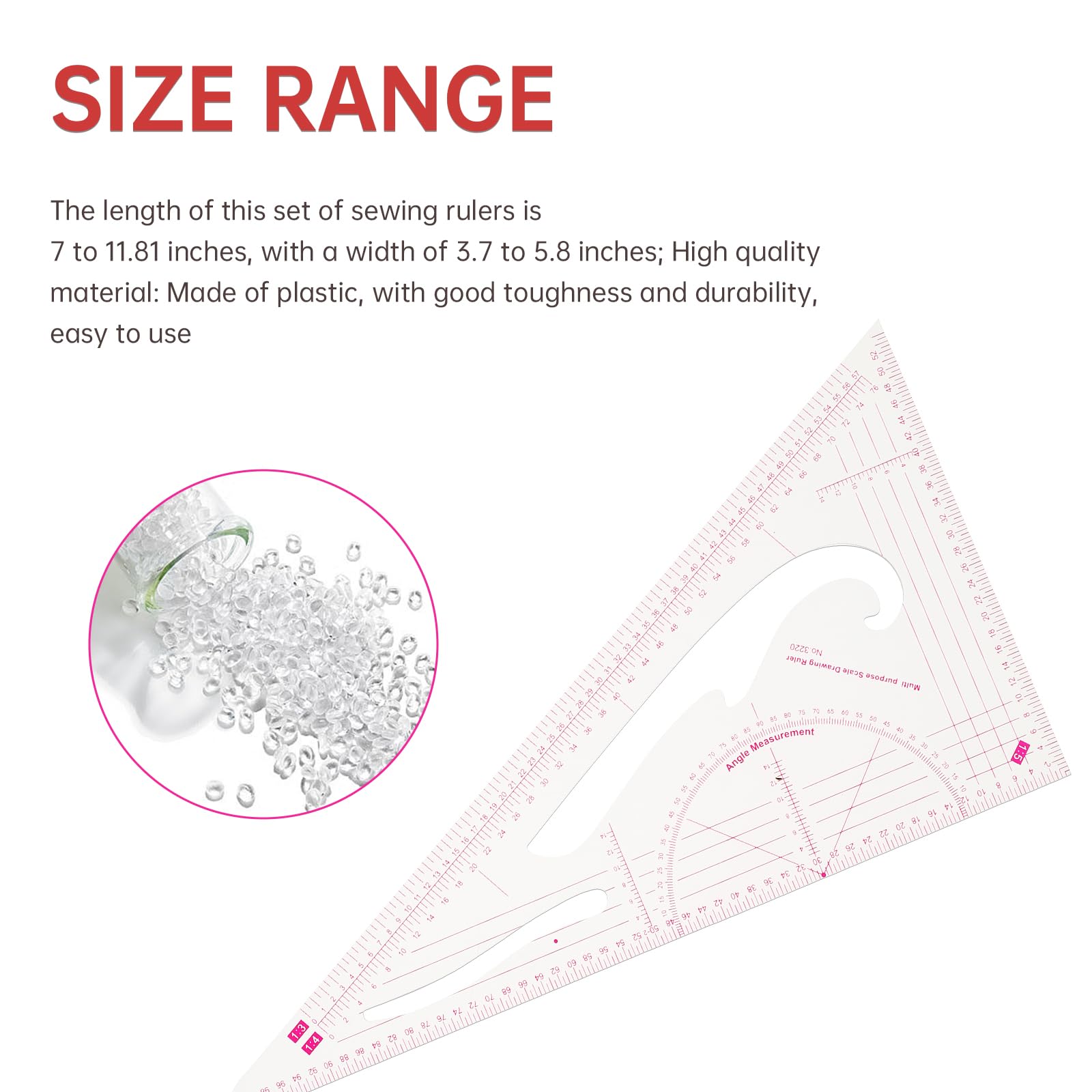 Stripology Ruler Curve Ruler Drawing Tailor Set | French Curve Set ...
