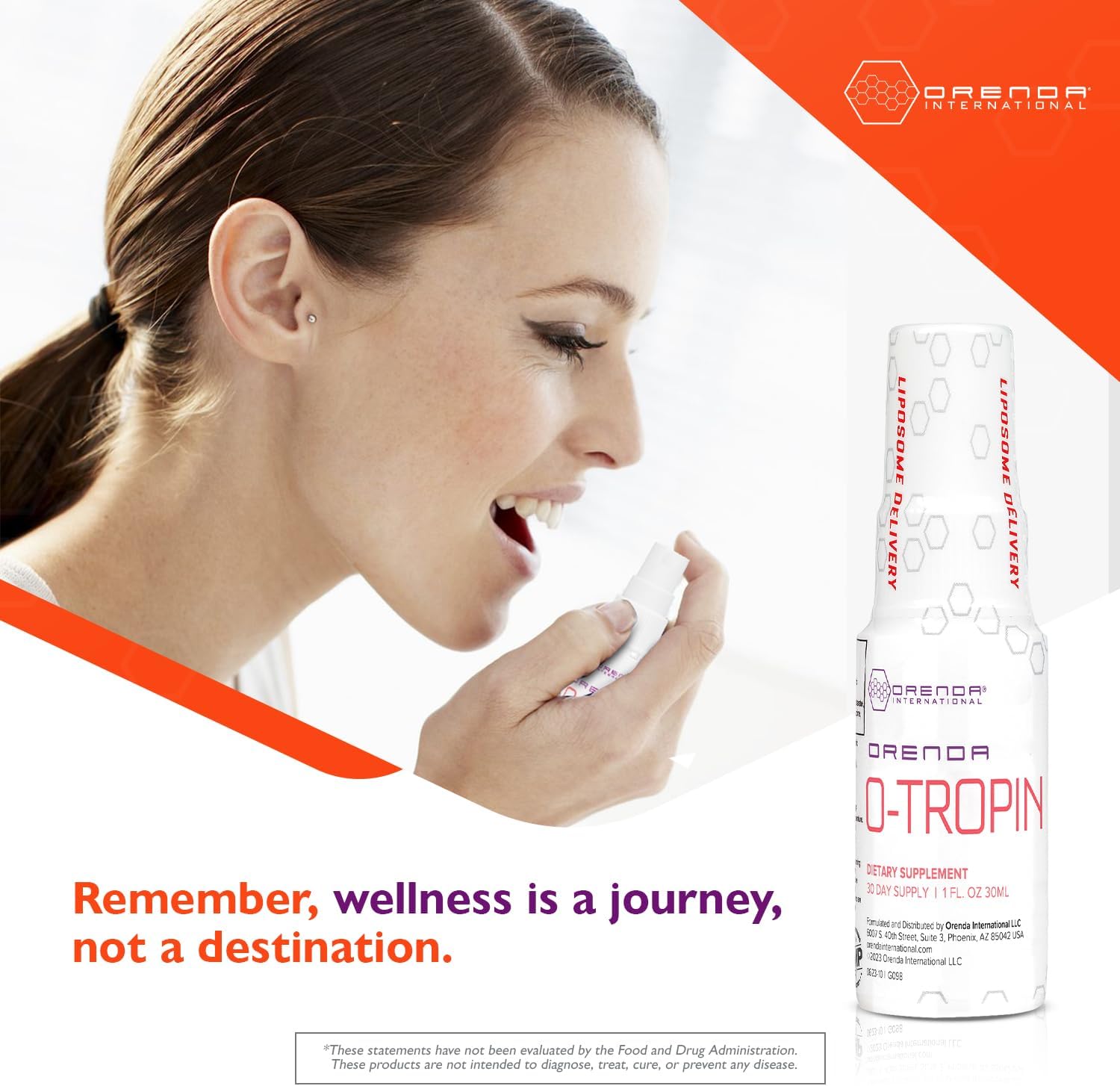 Orenda O-Tropin - Wellness Boost for 30+ with Amino Acids, Botanical Extracts, and Liposomal - Supports Vitality and Sleep with PharmaGABA - 1 fl oz - Image 5