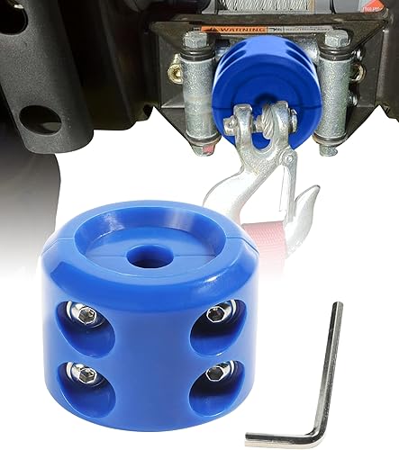 Tapón de goma para cabrestante, tapón de gancho para cable de cabrestante, protector de línea de cuerda de goma, tapón de goma con tornillos y