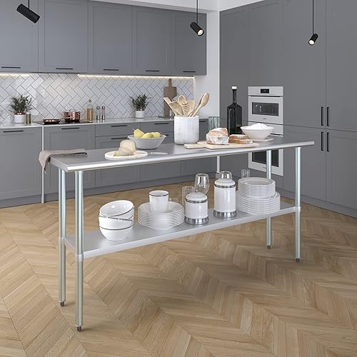 Miniatura 6 de Mesa de trabajo de acero inoxidable, mesa de metal