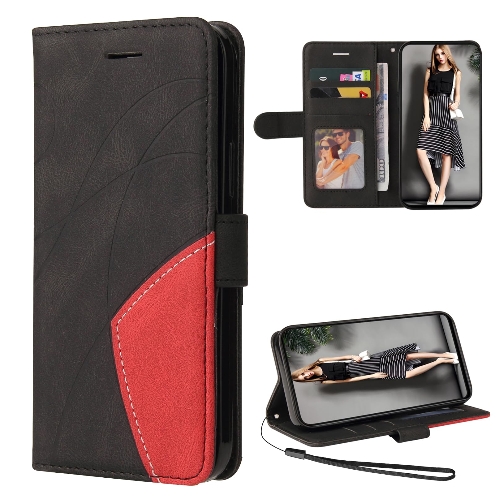 Custodia A Libro Con Portafoglio Per Redmi Note 12 5G / Xiaomi Poco X5 – Pelle PU Con Chiusura Magnetica, Design Love Marrone