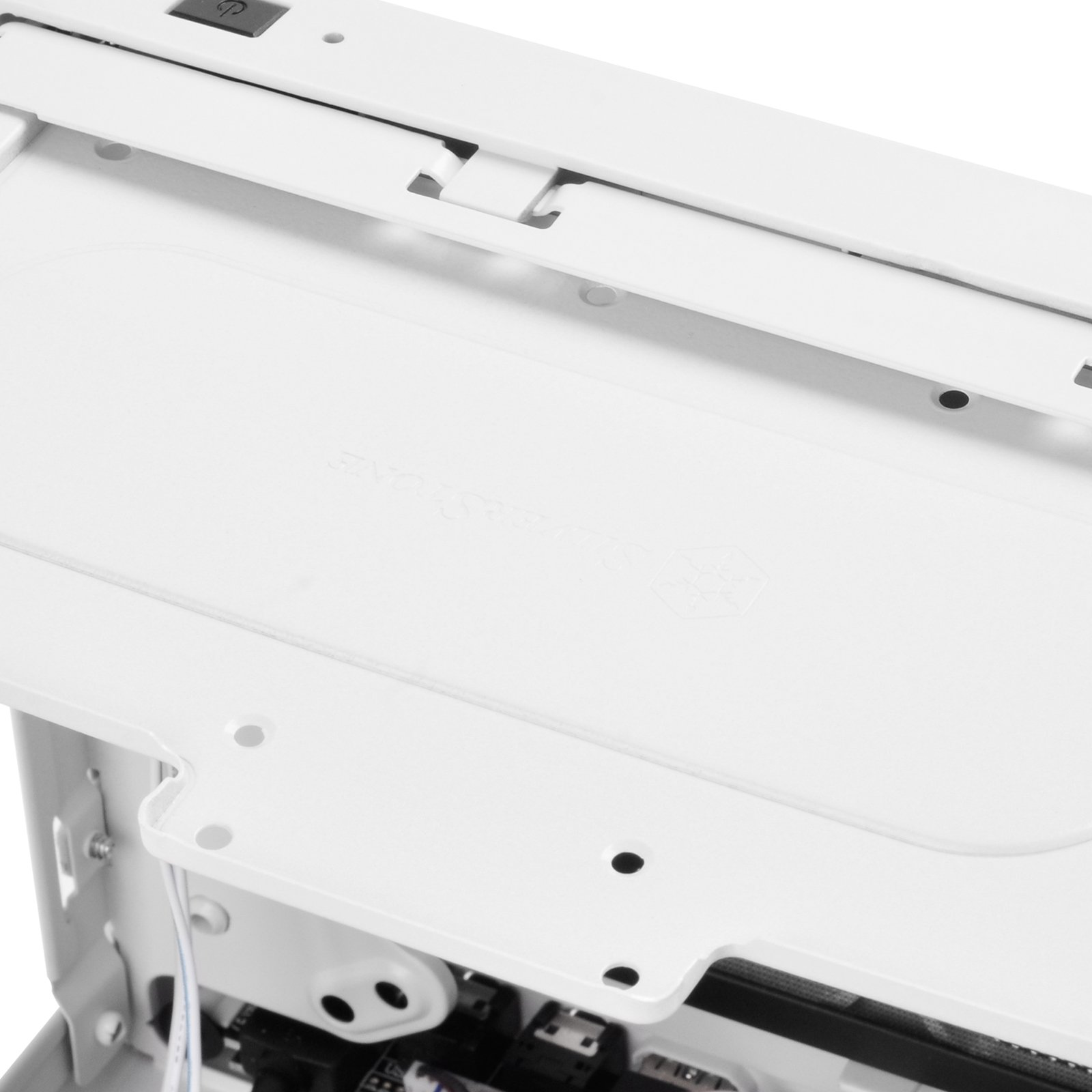 SilverStone SST-SG13WB - Sugo Mini-ITX Compact Computer Cube Case, pannello frontale con Mesh, nero bianco