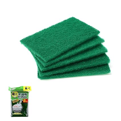 ORIJOYNA 5 Pack Scouring Pad,Scrubbing Pad Non-Scratch Scrub Sponges for Washing Dishes and Cleaning Kitchen Light-Duty Indoor Cleaning