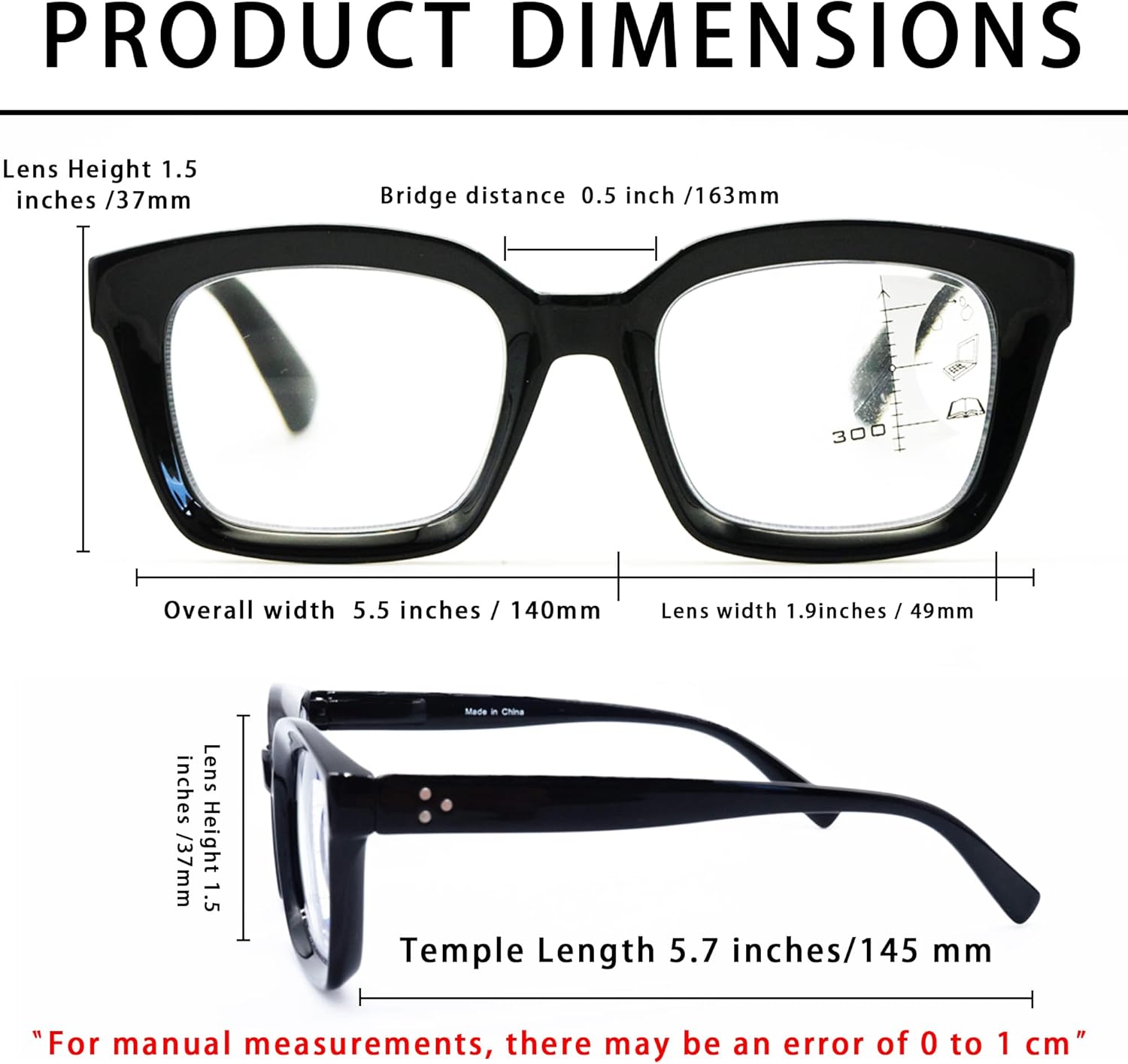 HIYANJN 3 Pack Progressive Multifocal Reading Glasses for Women Men Oprah style Blue Light Blocking Spring Hinger Readers - Image 4