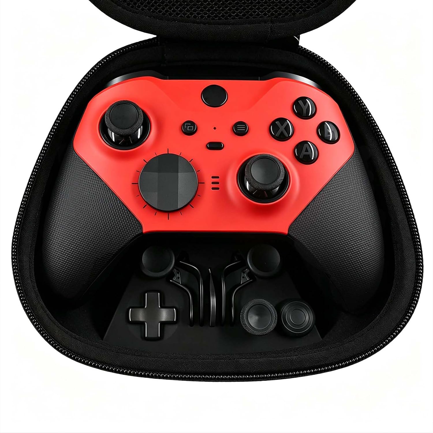 DIY Customized Model 1797 Elite Series 2 Controller-Vest Red Custom Color | DIY Compatible with Xbox Elite Series 2, Xbox Series X/S, Includes Accessory Bag